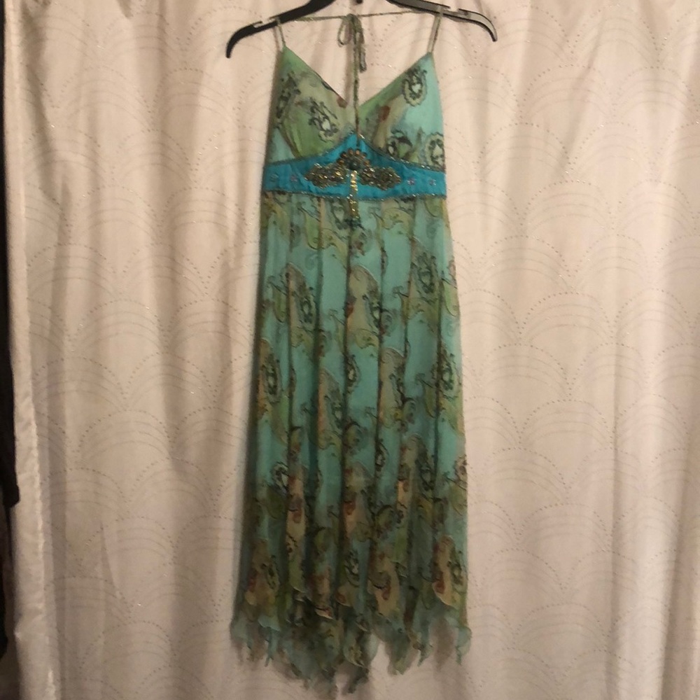 Silk Dress with Lots of beadwork